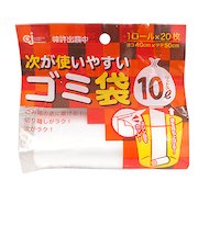 ケミカルジャパン　次が使いやすいゴミ袋　10L　20枚×1ロール