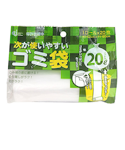 ケミカルジャパン　次が使いやすいゴミ袋　20L　20枚×1ロール