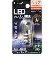 エルパ（ELPA）　LEDナツメ　LDT1CL－G－E17－G116