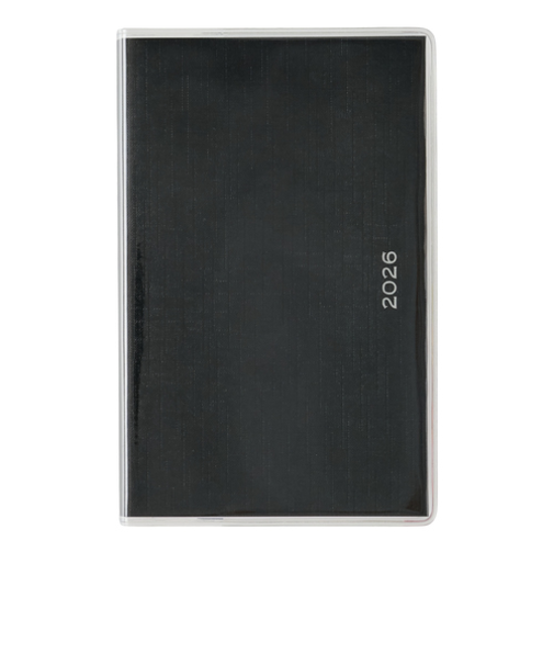 【2025年12月始まり】　ペイジェム（PAGEM　by　NOLTY）　ペイジェムウィークリーコンパクト-i　ウィークリーホリゾンタル　2203　ブラック　月曜