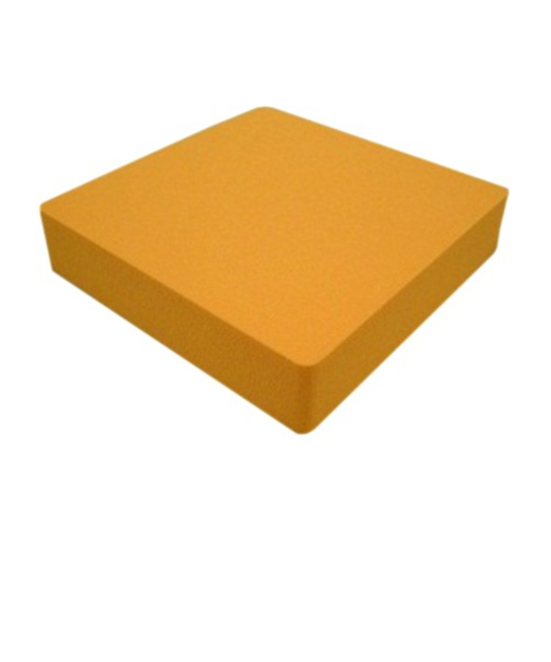 EVAスポンジ　100×100×20mm　オレンジ