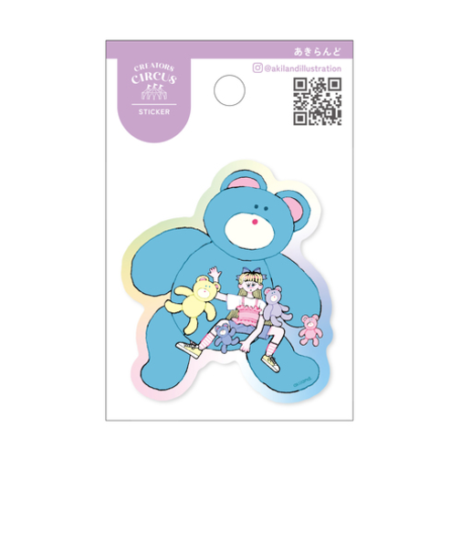 フロンティア　クリエイターズサーカス　ステッカー　クマさん