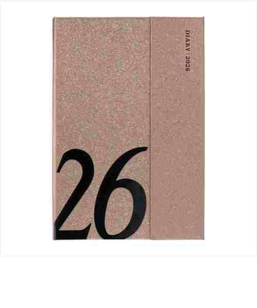 【2025年12月始まり】　マークス（MARK'S）　マグネット26　B6変型　ウィークリーレフト　26WDR-CH02-GD　ラメゴールド　月曜始まり