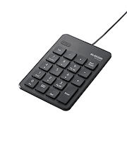 エレコム（ELECOM）　有線薄型テンキーパッド　TK-TCP018BK　ブラック