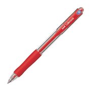 三菱鉛筆 VERY楽ノック 油性ボールペン 極細0.5mm 赤