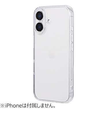 【iPhone16】　ルプラスネクスト（LEPLUS　NEXT）　カメラレンズ保護ハイブリッドケース　「UTILO　All　Cover」　クリア