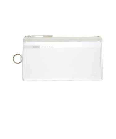 リヒトラブ（LIHIT　LAB.）　soeru　クリヤーペンケース　A8100－1　フロストクリヤー