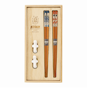 山加商店　ムーミン　アイナ（aina）　ニョロニョロ箸置き＆ペア箸セット　木箱入　MM8500－842H