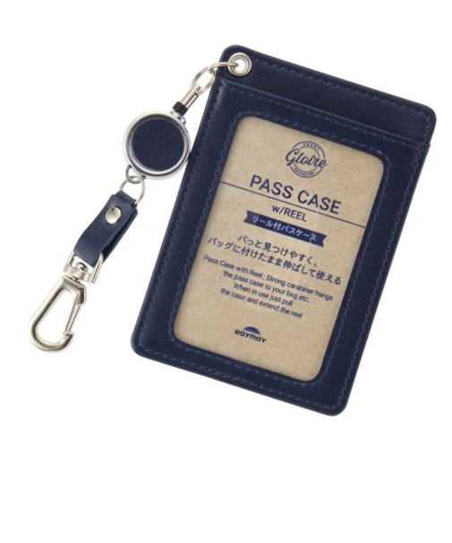 レイメイ藤井　グロワール（GLOIRE）　リール付パスケース　GLP1304K　ネイビー