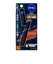 花王　ニベア　リッチケア＆カラーリップ　色持続タイプ　テラコッタベージュ