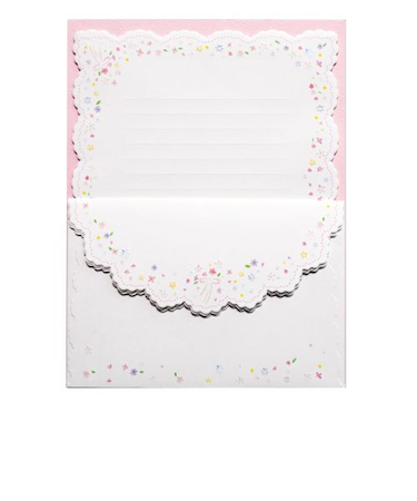 包む　クルールクレール　レターセット　H-TL0P8　プチフルール