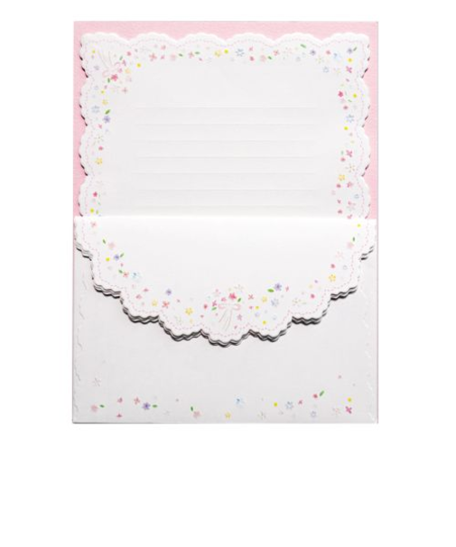 包む　クルールクレール　レターセット　H-TL0P8　プチフルール