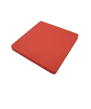 EVAスポンジ　100×100×10mm　レッド