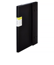 キングジム（KING　JIM）　クリアーファイル　カキコ　ジャバラタイプ　24ポケット　8614　黒