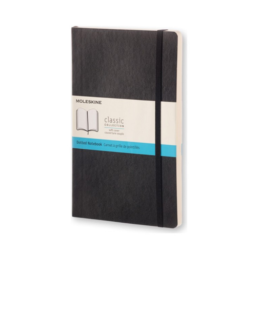 モレスキン（MOLESKINE）　クラシックノートブック　ソフトカバー　ドット方眼　ラージサイズ　892741　ブラック