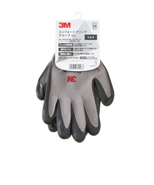 3M　コンフォートグリップグローブ　マルチタイプ　M　GLOVE－GRA－M　グレー