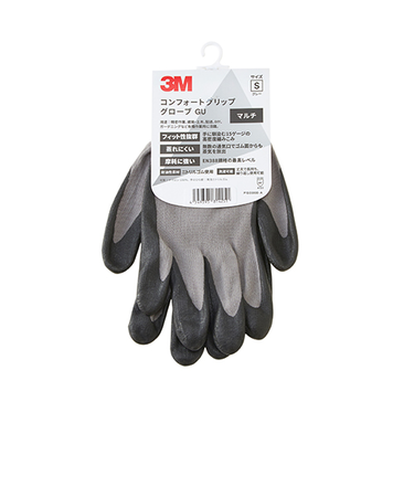 3M　コンフォートグリップグローブ　マルチタイプ　S　GLOVE－GRA－S　グレー