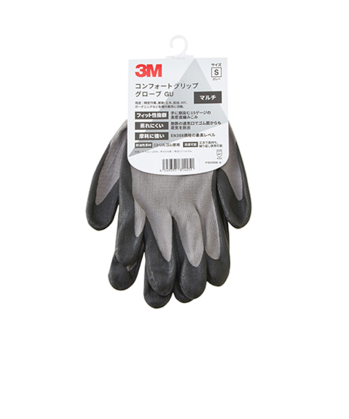 3M　コンフォートグリップグローブ　マルチタイプ　S　GLOVE－GRA－S　グレー