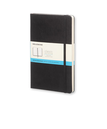 モレスキン（MOLESKINE）　クラシックノートブック　ハードカバー　ドット方眼　ラージサイズ　892703　ブラック