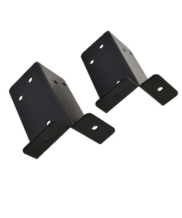 八幡ねじ（YAHATA）　柱に棚をカンタンに。2×4　棚受け金具　金具2個セット　棚1枚用　ブラック