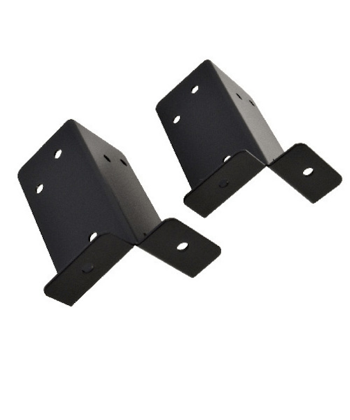 八幡ねじ（YAHATA）　柱に棚をカンタンに。2×4　棚受け金具　金具2個セット　棚1枚用　ブラック