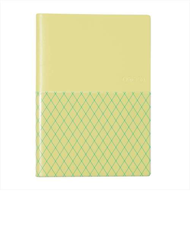 【2025年12月始まり】　マークス（MARK'S）　チェックポケットカバー　B6　ウィークリーブロック　26WDR-CB04-YE　レモン　月曜始まり