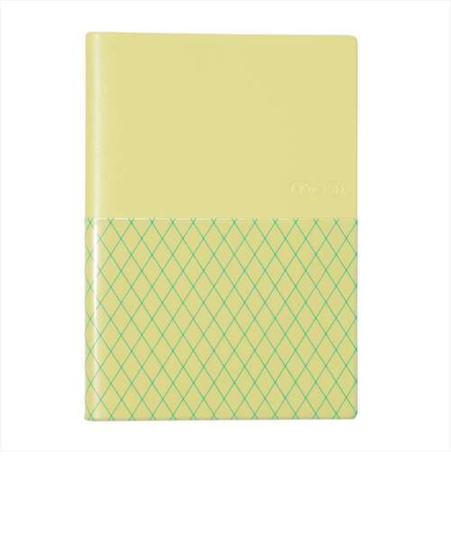 【2025年12月始まり】　マークス（MARK'S）　チェックポケットカバー　B6　ウィークリーブロック　26WDR-CB04-YE　レモン　月曜始まり