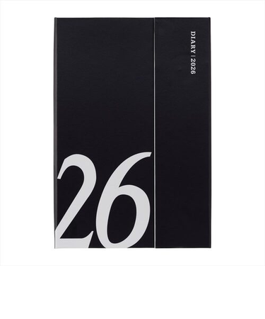 【2025年12月始まり】　マークス（MARK'S）　マグネット26　B6変型　ウィークリーレフト　26WDR-CH02-BK　ブラック　月曜始まり