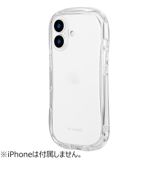 【iPhone16】　ルプラスネクスト（LEPLUS　NEXT）　耐傷・耐衝撃ハイブリッドケース　「ViAMO　Crystal」　クリア