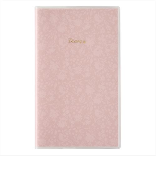 日本能率協会　PAGEM(ペイジェム)　ペイジェム　ミネット　たっぷりスリムダイアリー（日付ナシ）　定形外　ウィークリーホリゾンタル　8641　チェリーピンク