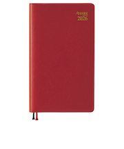 【2025年12月始まり】　ダイゴー　Appoint　ベーシックシリーズ　その他　ウィークリーレフト　E1017　レッド　月曜始まり