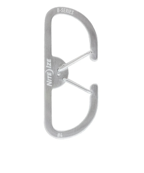 ナイトアイズ（NITE　IZE）　B　カラビナー　＃4　NI59320　ステンレスシルバー