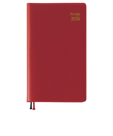 【2025年12月始まり】　ダイゴー　Appoint　ベーシックシリーズ　その他　ウィークリーホリゾンタル　E1012　レッド　月曜始まり