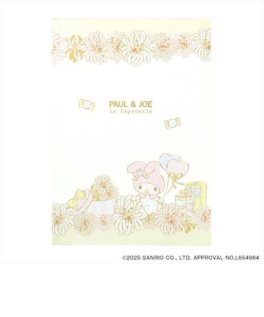 ポール＆ジョー（PAUL＆JOE）　ノート　A5　マイメロディコラボ　ホワイト