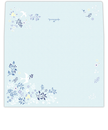 ホールマーク（Hallmark）　レターパッド用封筒　チェンジズ・オブ・ネイチャー　823580　幸福の鳥　4枚入り