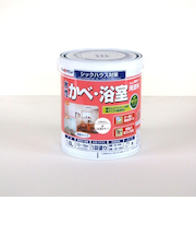 アトム　無臭かべ・浴室用塗料　1.6L　白（公団カラー）