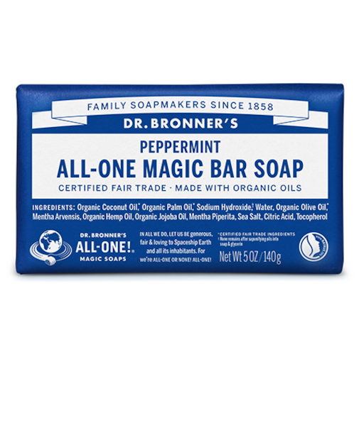 ドクターブロナー（DR.BRONNER’S）　マジックソープバー　ペパーミント　140g