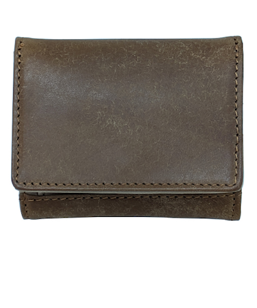 アウ（A＿W）　三つ折り財布　AP－009　キャメル