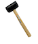 桜日本　ゴムハンマー　木柄　3／4ポンド