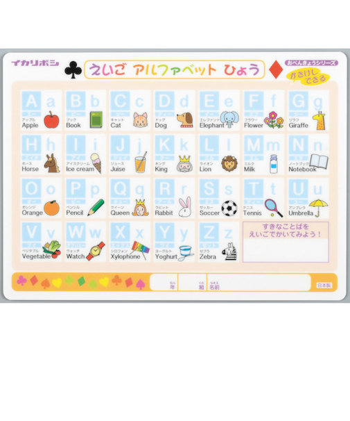 西敬　かきけし下敷（えいご）　B5サイズ　MO－3N