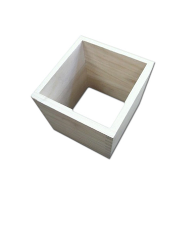 桐キューブBOX　白木　300×300