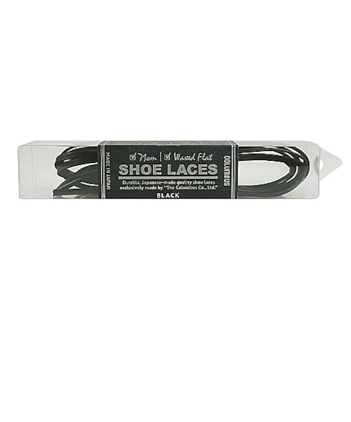 コロンブス（COLUMBUS）　シューレース　平　ブラック　71cm