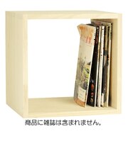 桐キューブBOX　白木　350角×300