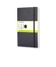 モレスキン（MOLESKINE）　クラシックノートブック　ソフトカバー　無地　ラージサイズ　ブラック
