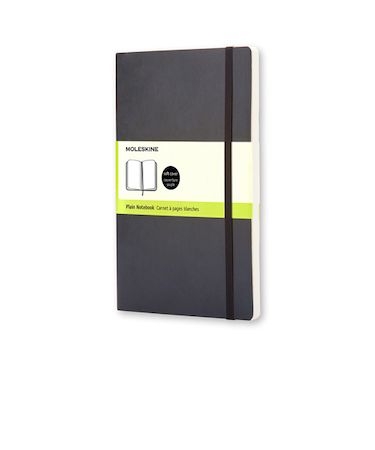モレスキン（MOLESKINE）　クラシックノートブック　ソフトカバー　無地　ラージサイズ　ブラック