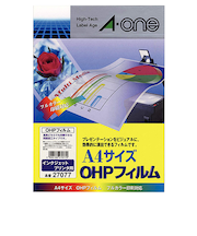 エ-ワン OHPフィルム A4判 27077 インクジェットプリンタ用