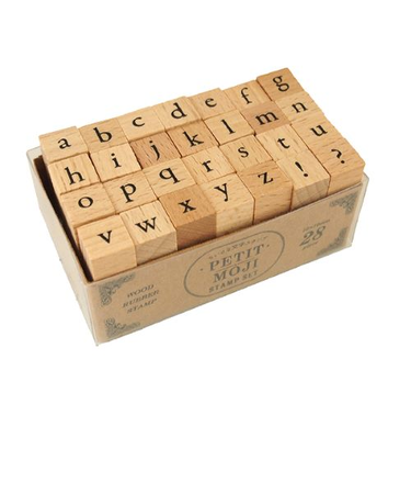 こどものかお　プチ文字スタンプセット（大）　1234－017　英小