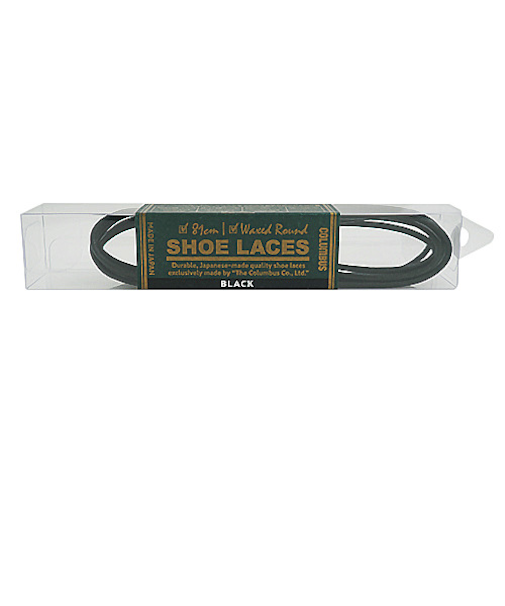 コロンブス（COLUMBUS）　シューレース　丸　ブラック　81cm