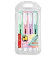 スタビロ（STABILO）　蛍光ペン　スイングクールパステルセット　275-4-08　SwingCool　4色