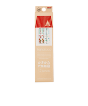 三菱鉛筆　hahatoco　紙ダース箱　かきかた鉛筆　リス＆家　K5610　12本入　2B